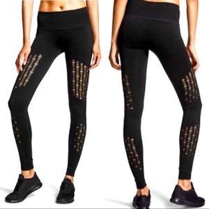Victoria’s Secret Sport Black Seamless Laser Cut Leggings XS